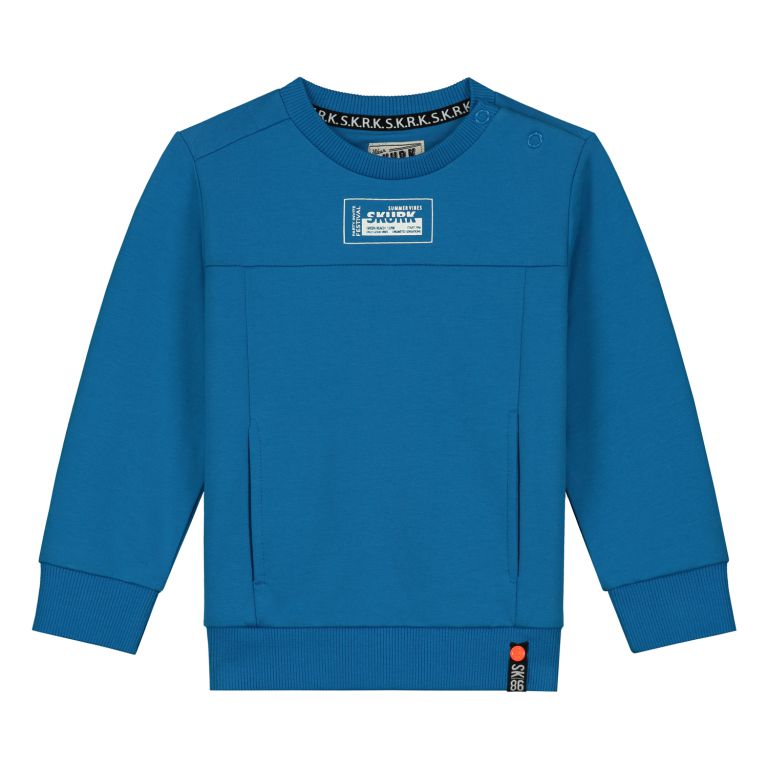 kobalt blauwe sweater peuter baby