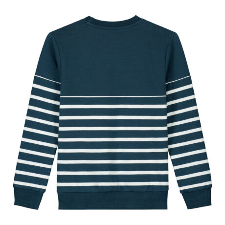 SKURK Jongens Sweater Gestreept Blauw Wit
