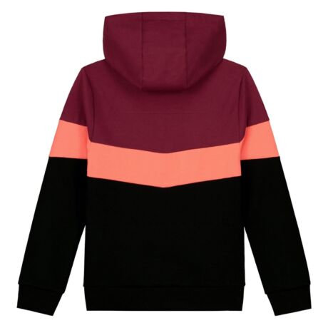 SKURK Jongens Hoodie Sweater Bordeauxrood Zwart