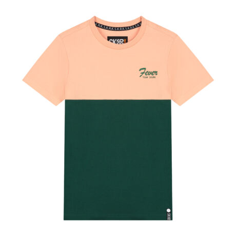 SKURK T-Shirt Thays Groen/Peach